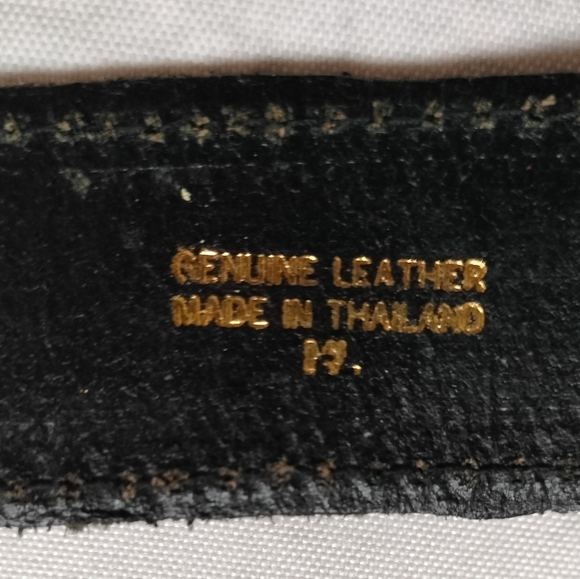 Multicolor Braided Genuine Leather Belt Black Buckle Adjustable - Picture 10 of 11